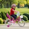 Girls Bike with Basket Doll Seat and Training Wheels Adjustable Pink Bicycle for Kids 3-8